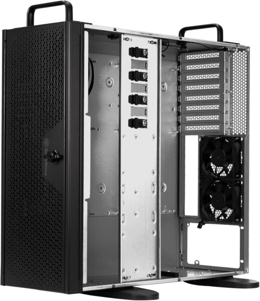 SilverStone Technology RM44 4U Rackmount Server Chassis with Enhanced Liquid Cooling Capability (up to 360mm Radiator), SST-RM44