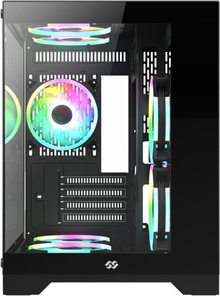 Bgears b-Pellucid MicroATX Gaming PC Case with Infinity Tempered Glass and USB 3.0 x 2. (Fan Sold Separately)