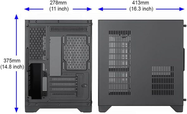 Bgears b-Pellucid MicroATX Gaming PC Case with Infinity Tempered Glass and USB 3.0 x 2. (Fan Sold Separately)