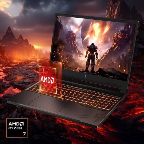 Acer Nitro V Gaming Laptop | AMD Ryzen 7 8845HS Octa-Core AI Capable Processor | NVIDIA GeForce RTX 4060 Laptop GPU | 16″ WUXGA IPS 165Hz Display | 16GB DDR5 | 1TB Gen 4 SSD | Wi-Fi 6E | ANV16-41-R5J0