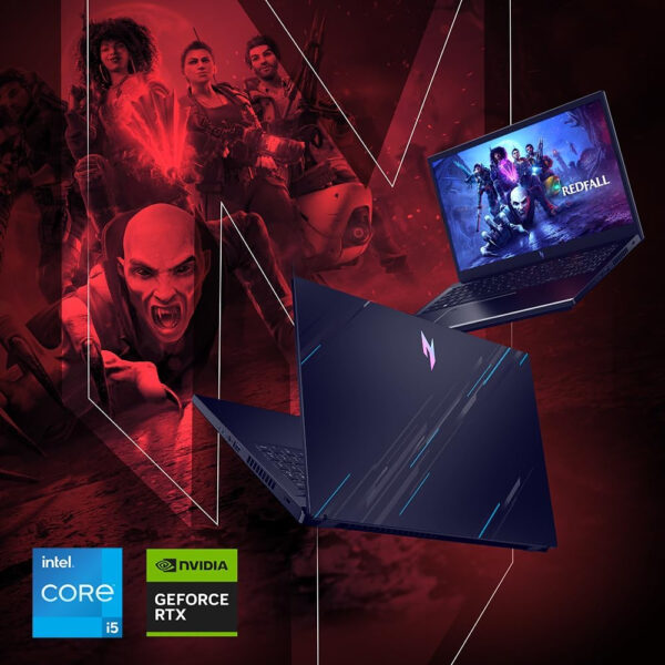 Acer Nitro V Gaming Laptop | Intel Core i5-13420H Processor | NVIDIA GeForce RTX 4050 Laptop GPU | 15.6″ FHD IPS 144Hz Display | 8GB DDR5 | 512GB Gen 4 SSD | WiFi 6 | Backlit KB | ANV15-51-51H9