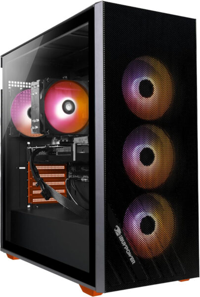 iBUYPOWER Scale Orange Gaming PC Desktop Computer (AMD Ryzen 5 7600 CPU, NVIDIA GeForce RTX 4060 Ti 8GB GPU, 16GB DDR5 Non-RGB 5200MHz RAM (8×2), 1TB NVMe SSD, WiFi Ready, Windows 11 Home)-SCA5N46T01